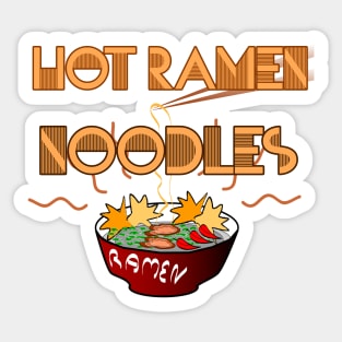 Hot ramen vintage retro Sticker